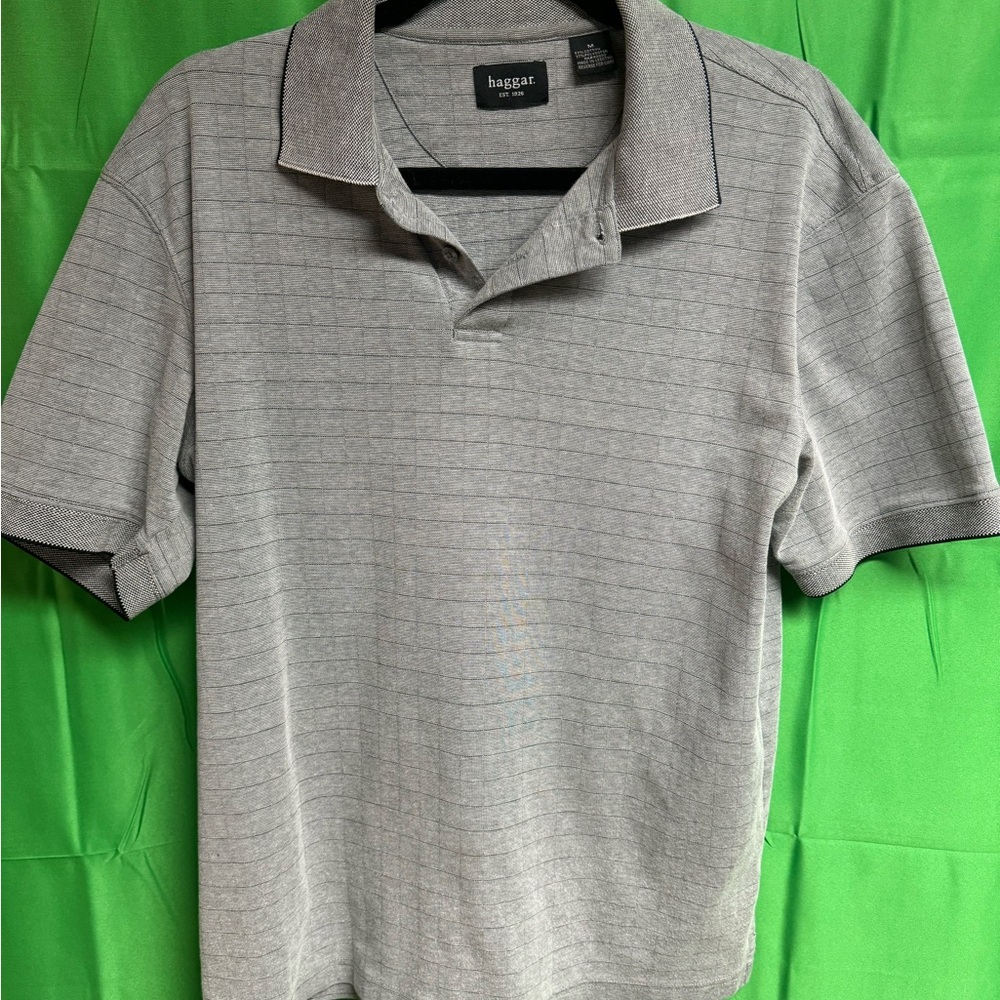 Haggar Men's Polo in Light Gray